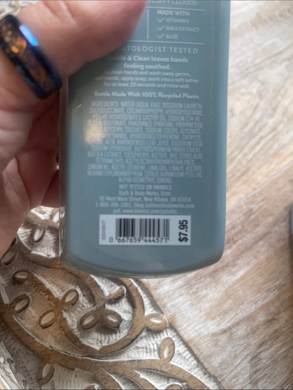 Bath & Body Works Morning Rainstorm Foaming Soap - Sage Green